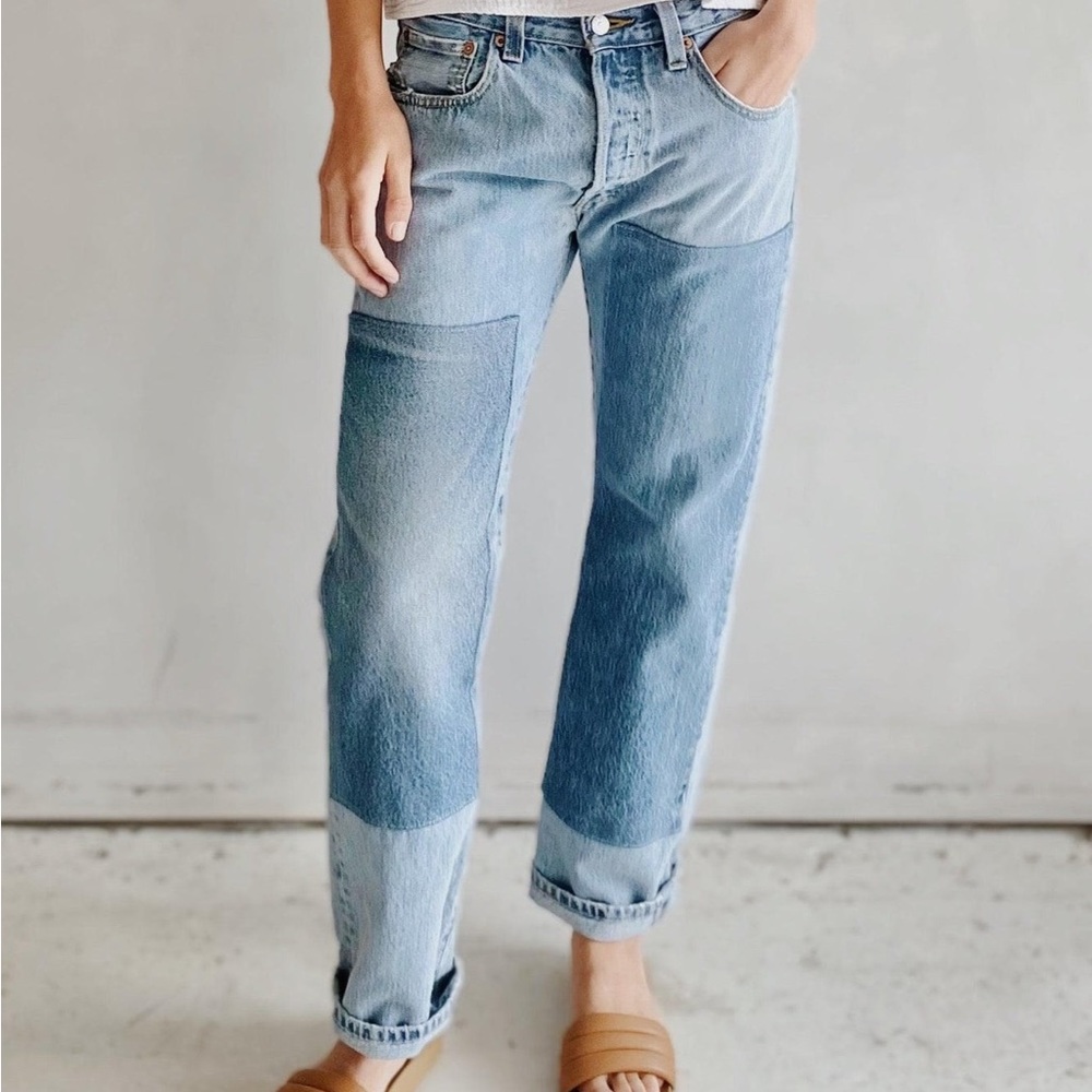 B Sides Patchwork jeans 26 utility barrel